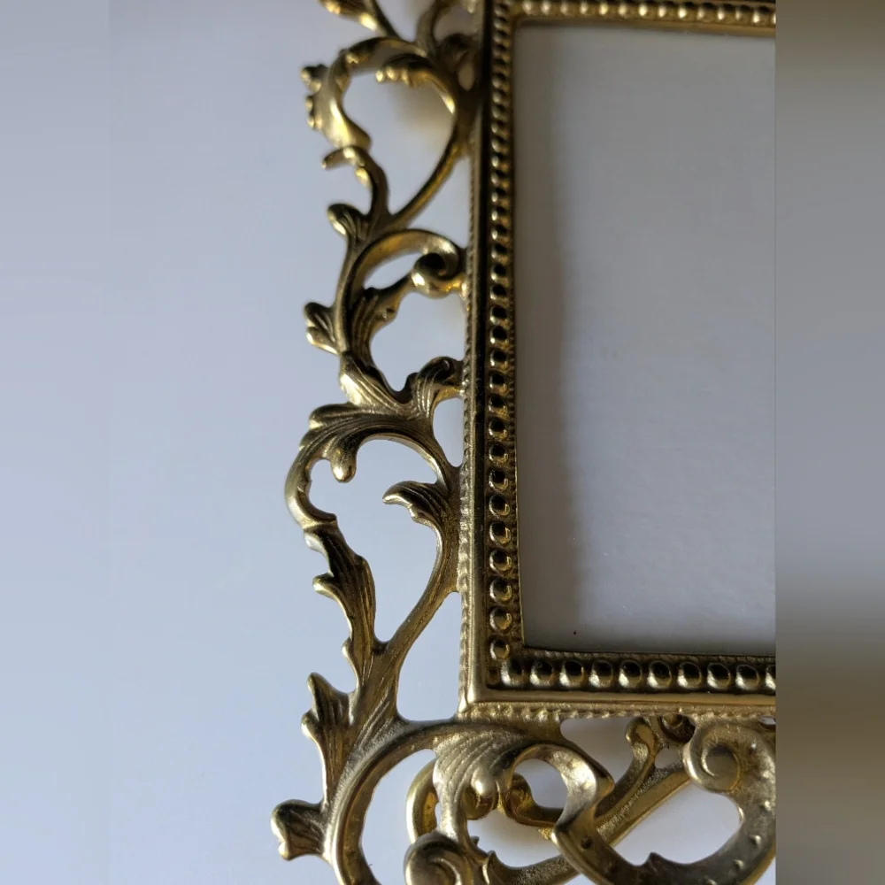 Rococo Solid Brass Picture Frame
